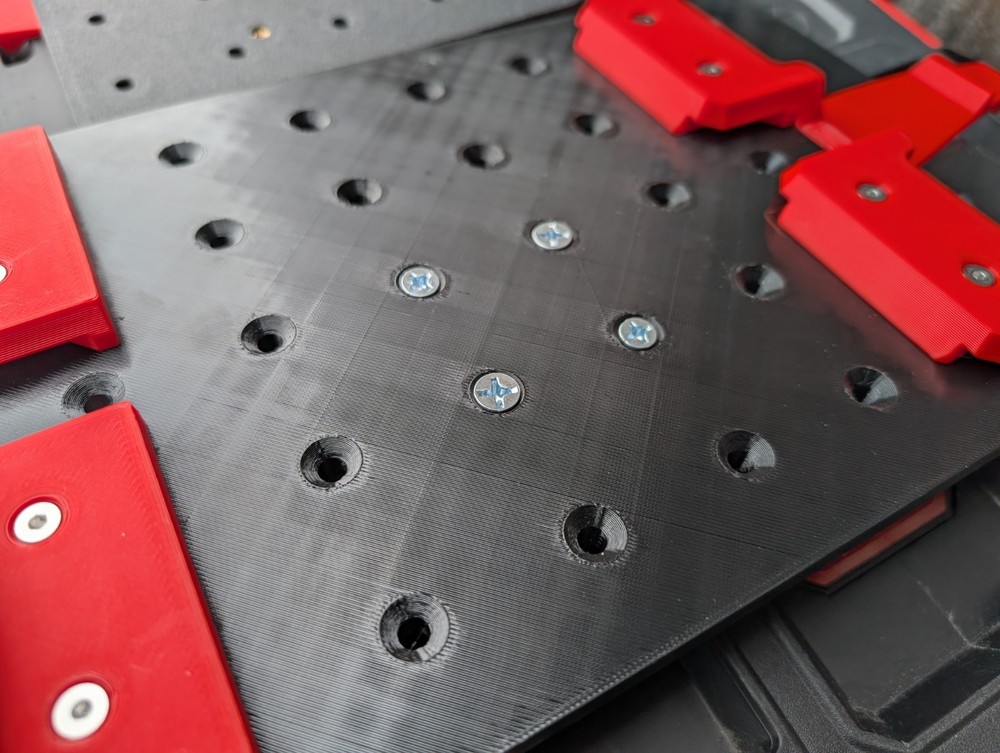 Universal Locking Packout Mounting Plate for Packout Tool Boxes or Wall Plates