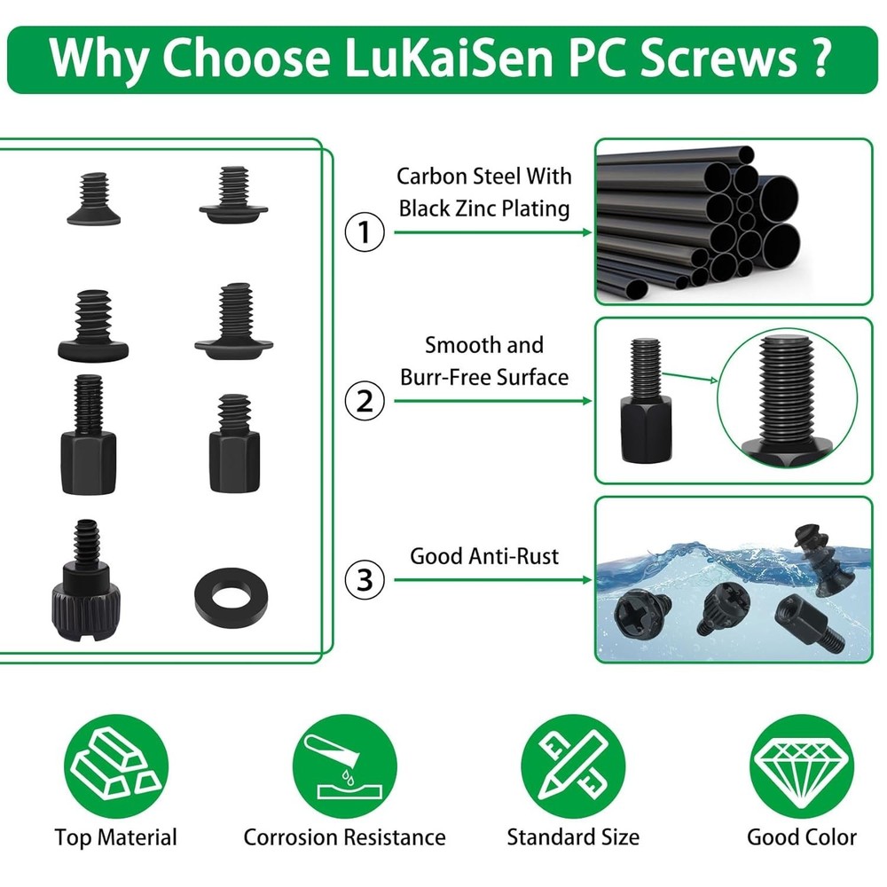 Complete 516PCS Screw Set for Motherboard & PC Assembly - High Quality & Durable