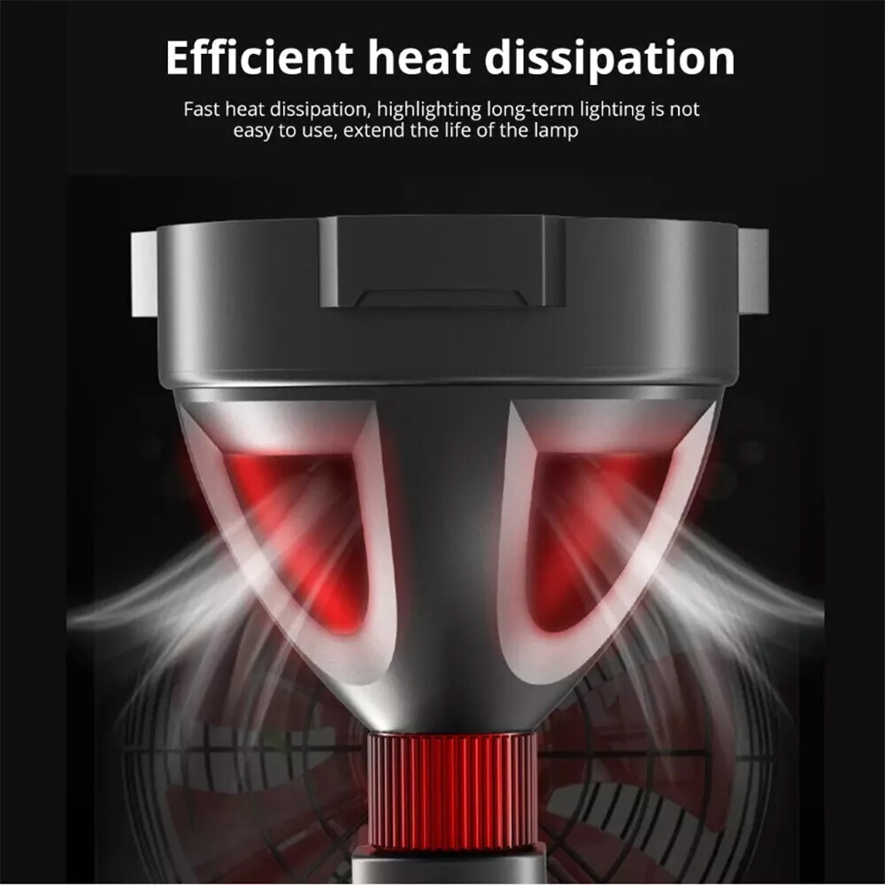 Super Bright LED Searchlight Portable Rechargeable Spotlight Handheld Flashlight