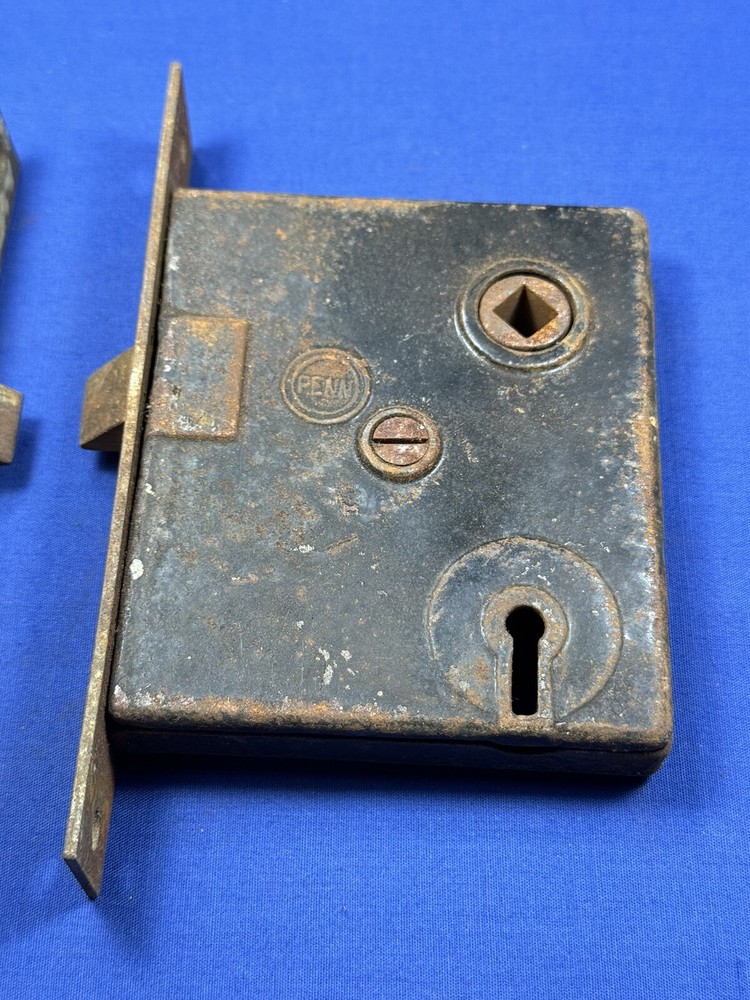 Pair Matching PENN Mortise Locks, Spindle Tested & Working