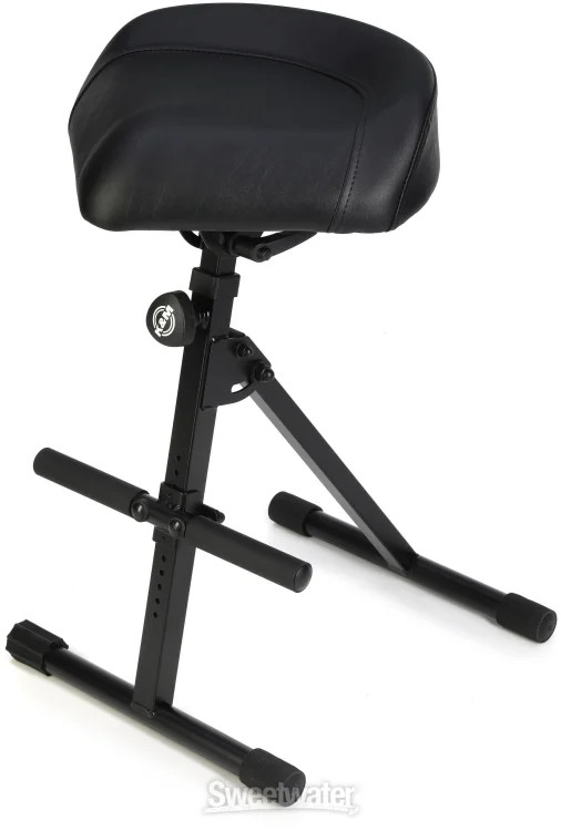 K&M 14047 Pneumatic Stool - Black Imitation Leather