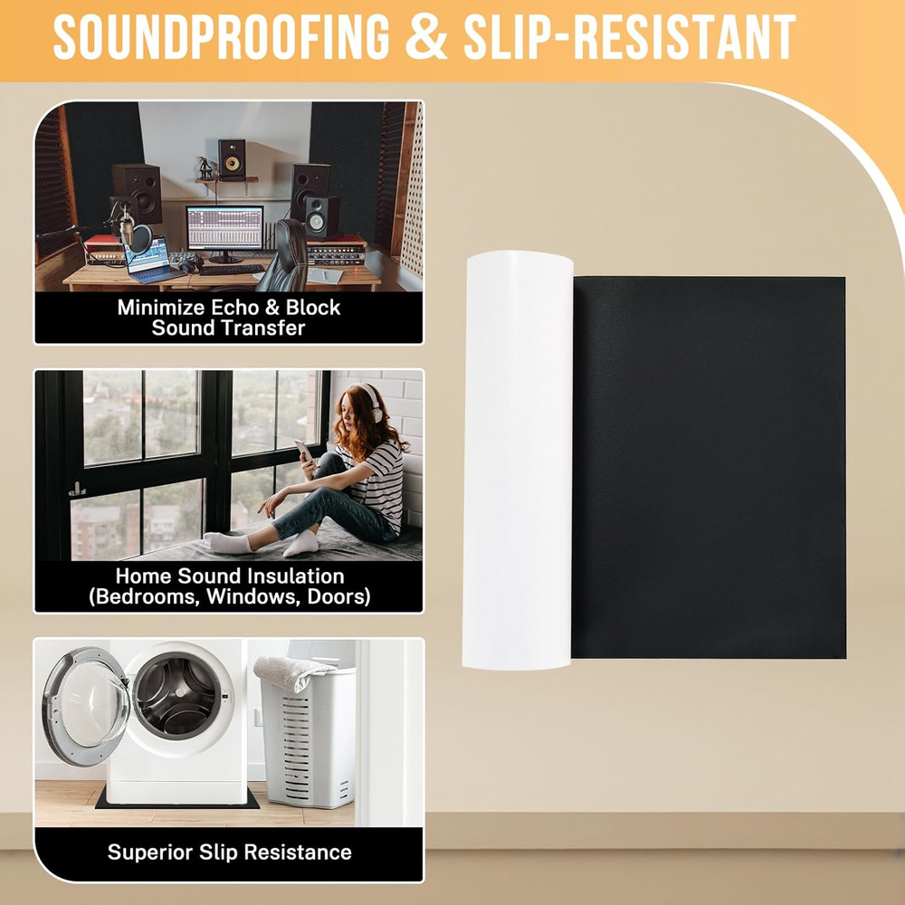 Neoprene Foam Sheet Roll with White Adhesive Backing, Closed Cell Sponge Rubber