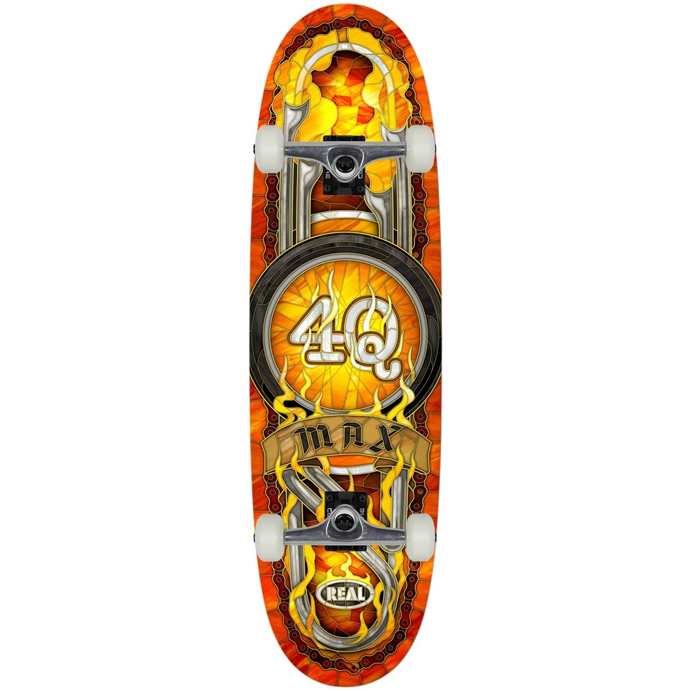 Real Skateboard Assembly Max Schaaf 4Q Cathedral Egg 9.1" x 32" Complete