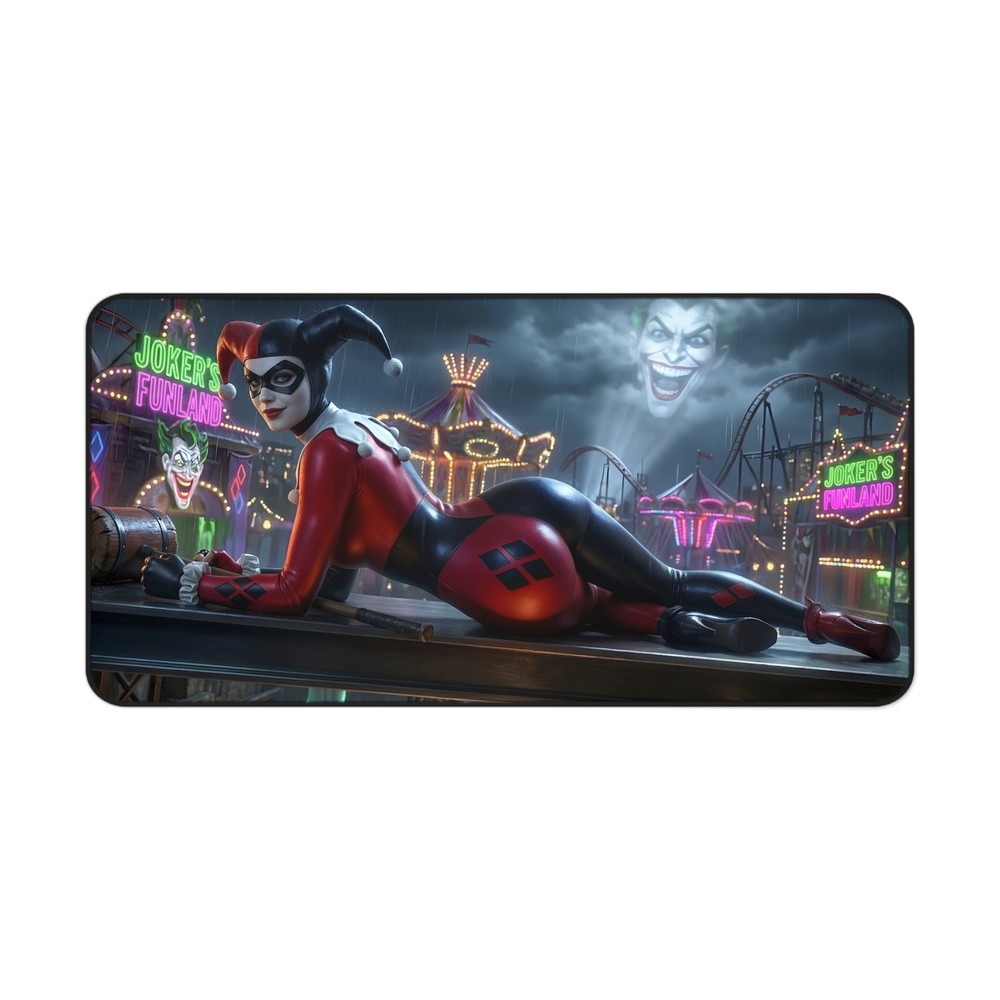 Harley Quinn Desk Mat, DC Comics Desk Pad, Computer Decor