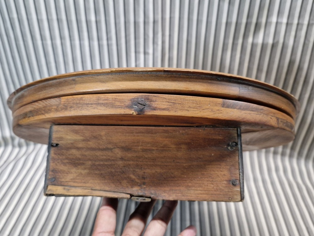 Antique Drop Dial Wood Wall Clock
