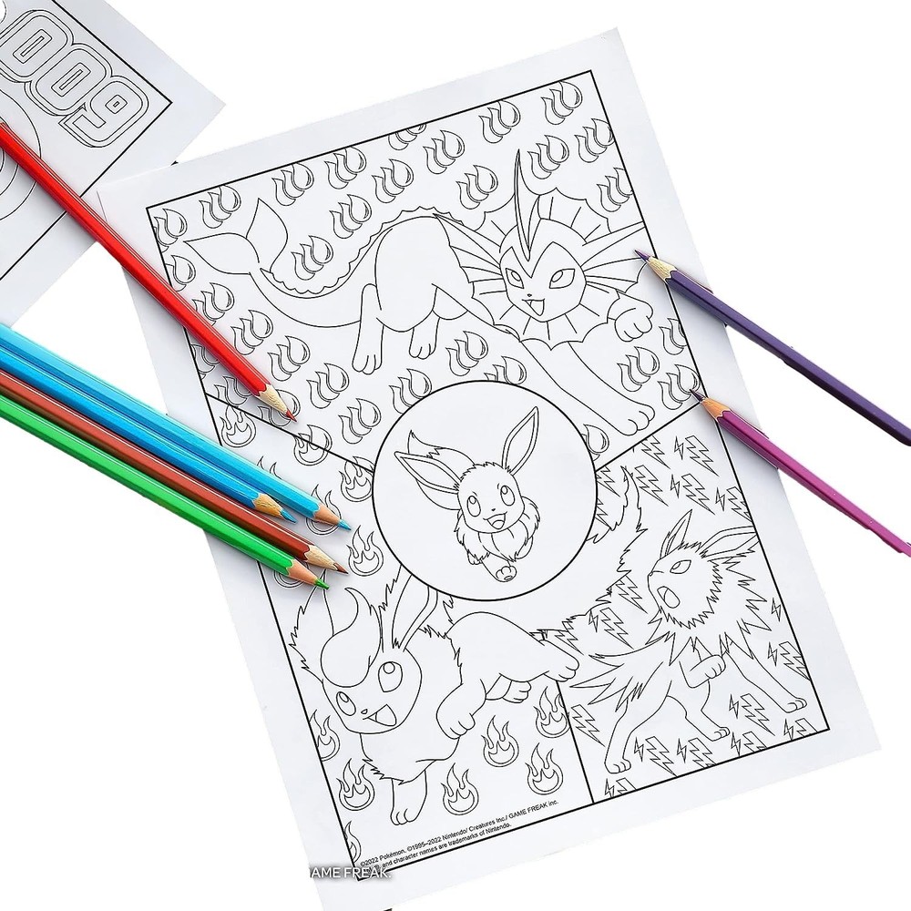 Pokemon Advanced Coloring and Stickers Activity Set Advanced/Kids/gift