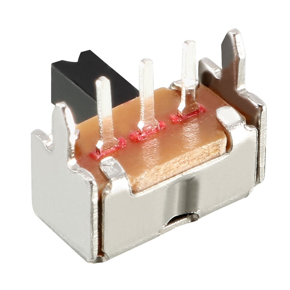 20Pcs 5mm Horizontal Slide Switch SPDT 1P2T 3 Terminals PCB Panel Latching