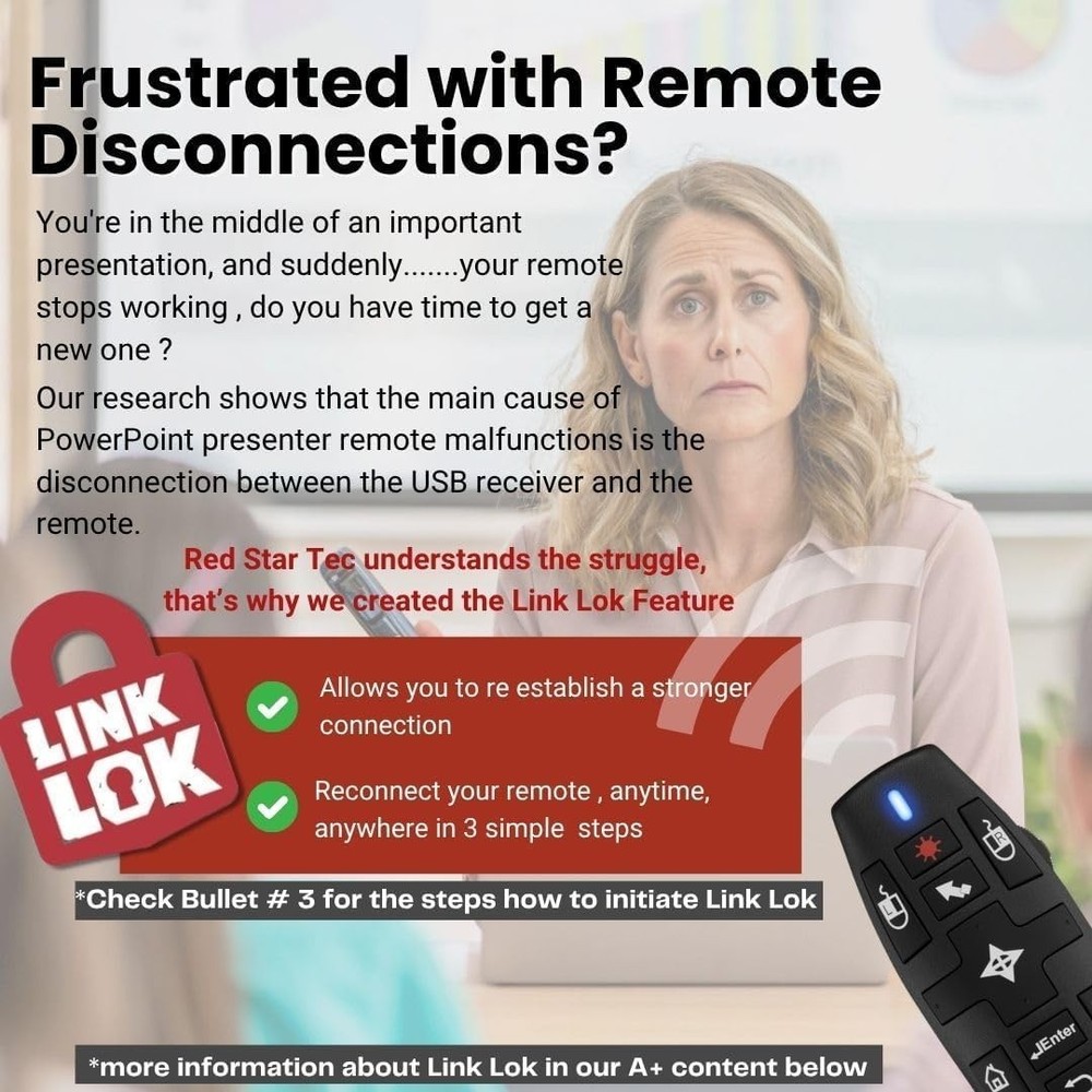 Wireless Presentation Clicker with Air Mouse