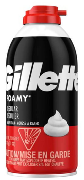 Gillette Foamy Shaving Foam, 11 oz (6 Pack)
