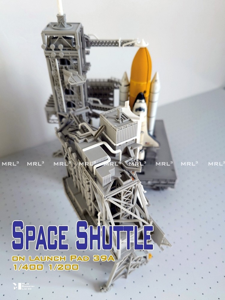 1/400 1/200 Space Shuttle on Launch PAD 3D Printing Model Builded Full Set