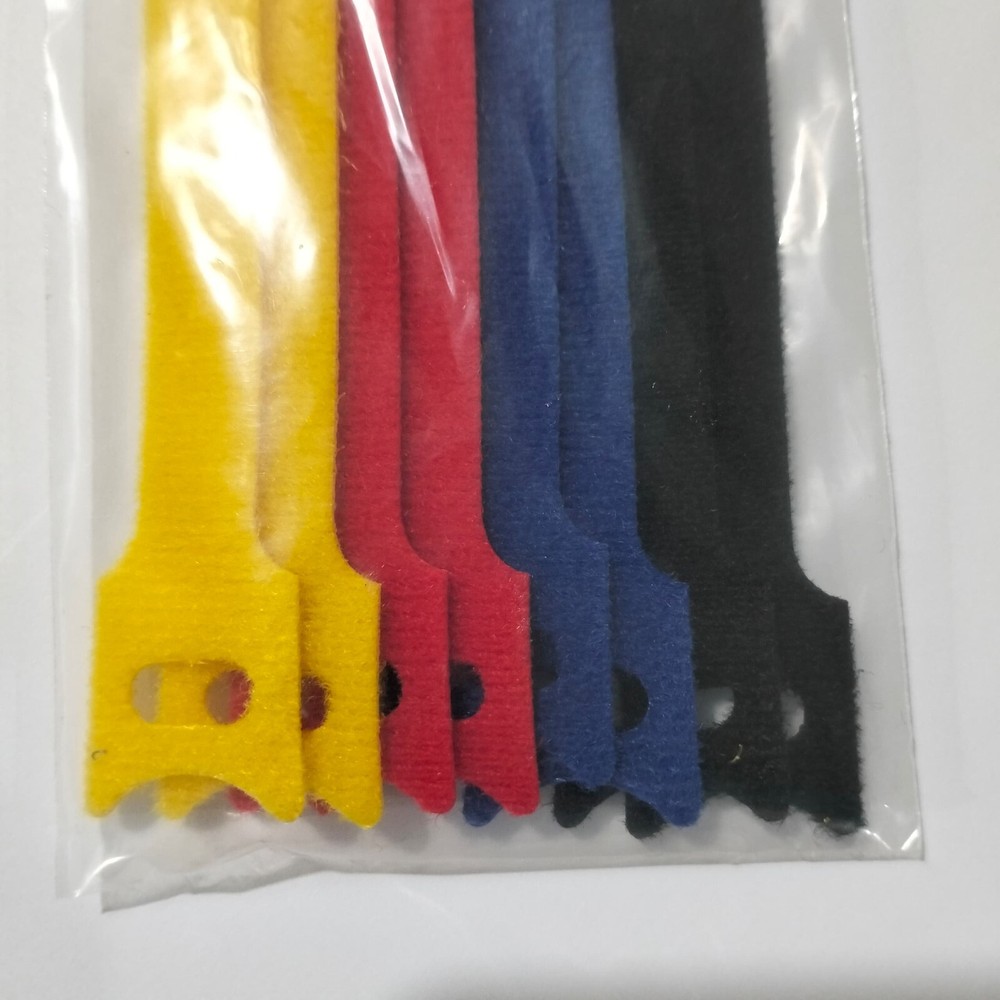 8 pcs Adjustable Releasable Reusable Hook And Loop Cable Ties Cable Tidy Strap