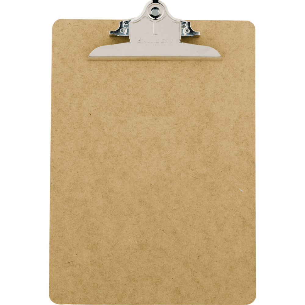 (5 pack Manufacturing Hardboard Clipboard W/ High Capacity Clip