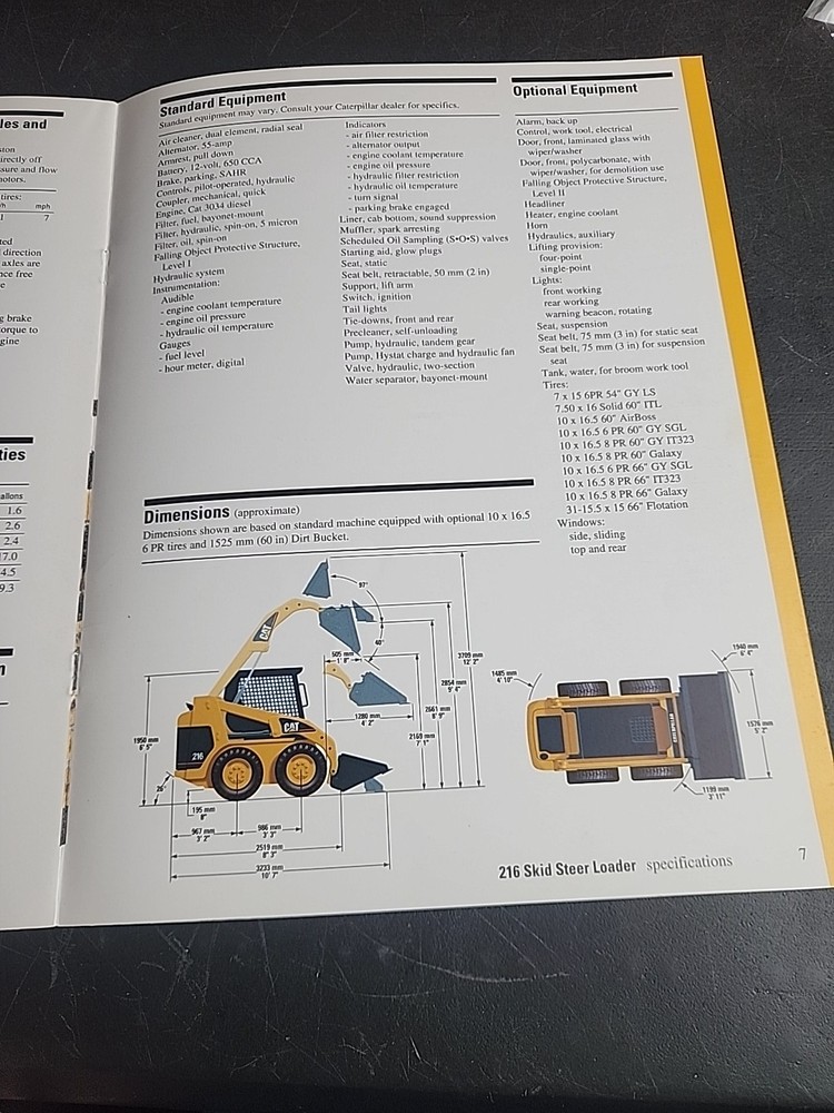 Caterpillar 216 Skid Steer Loader Brochure