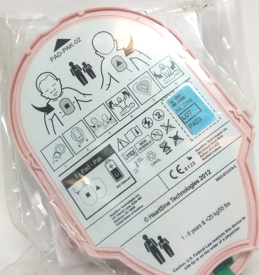 HeartSine Samaritan Pediatric Pad-Pak- 02