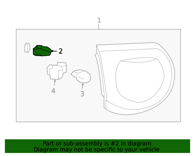 Genuine GM Tail Lamp Assembly Bracket 25851968