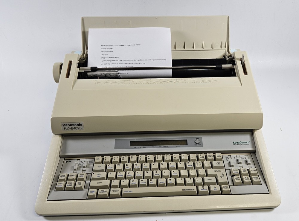 Panasonic KX-E4020 Electronic Typewriter Spell Correct -Working [Read Desc]