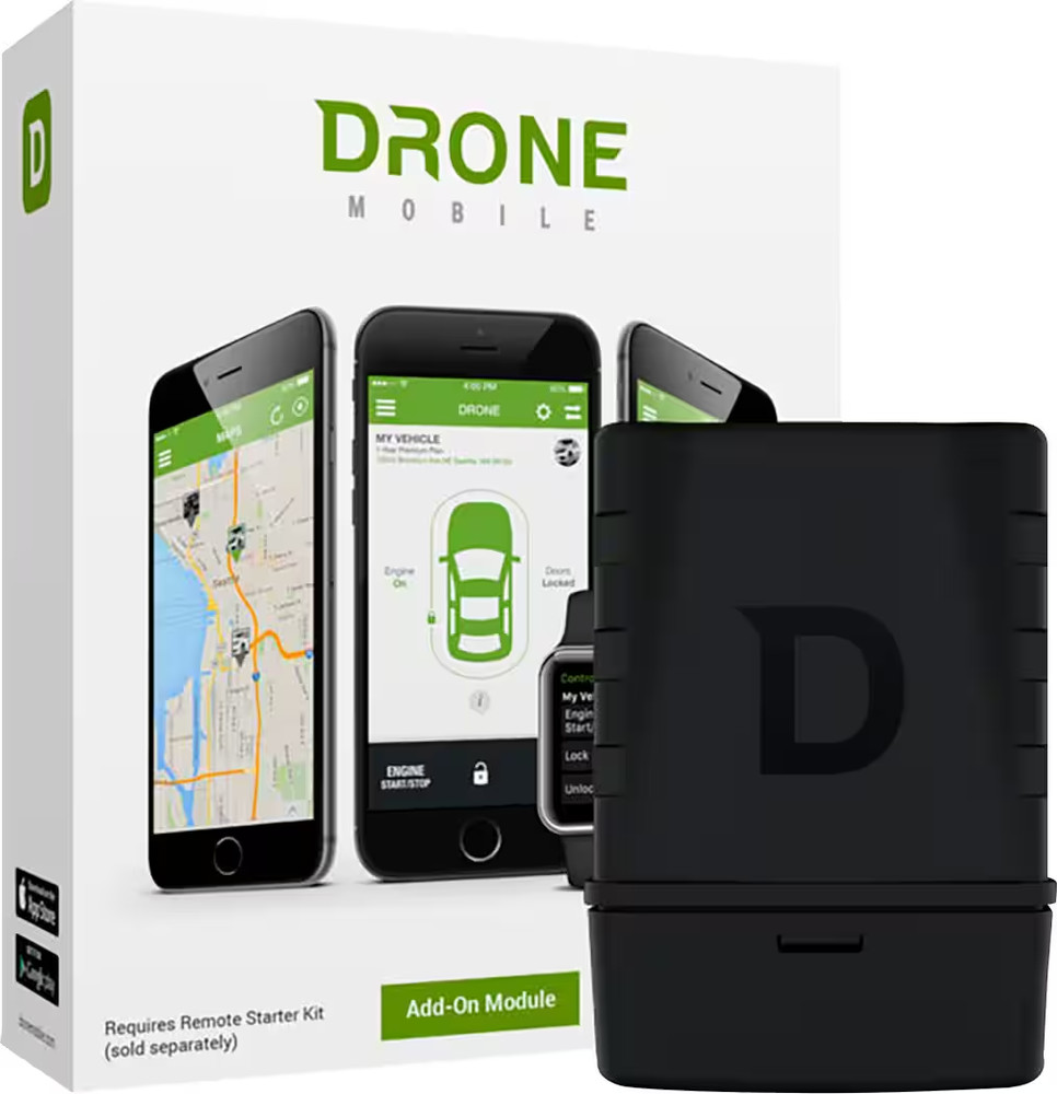 DroneMobile - Smartphone Vehicle Control and GPS Tracking System Add-on Module