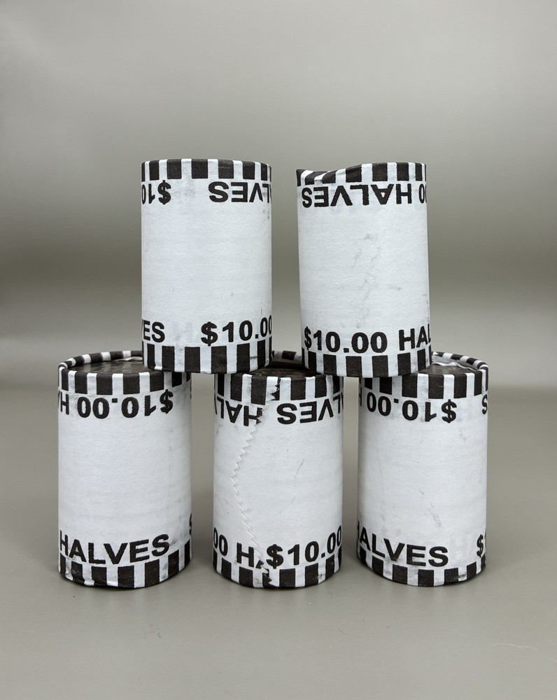 Kennedy Half Dollar Rolls UNOPENED - 5 Rolls UNSEARCHED!