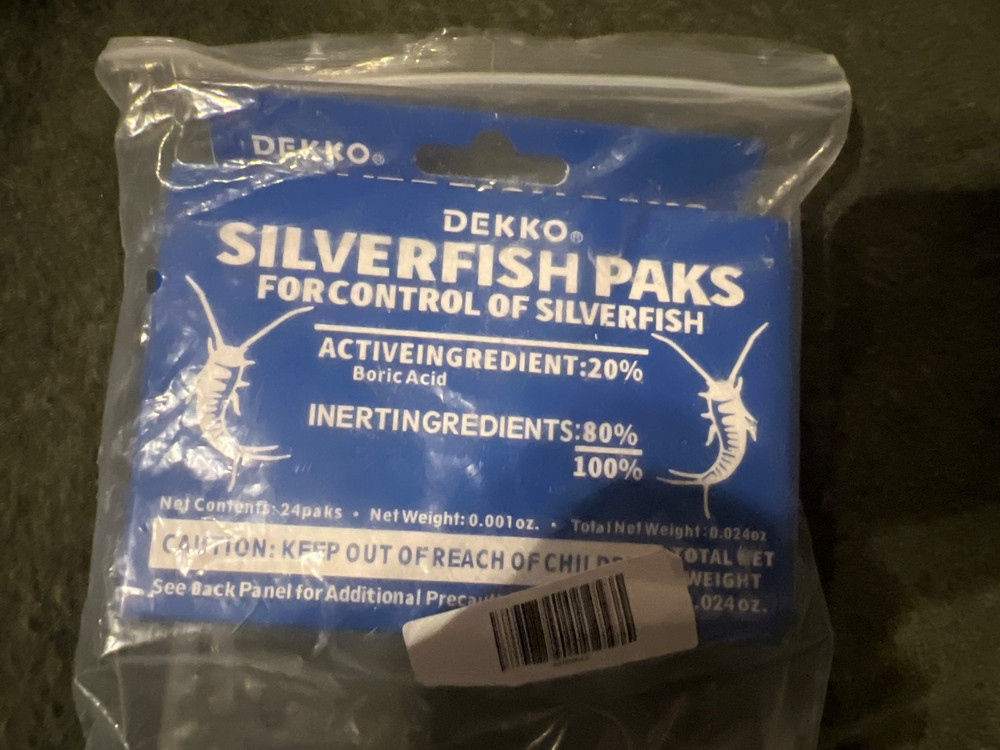 Dekko Silverfish Paks Control Deter Prevent Silverfish 24 Total Paks