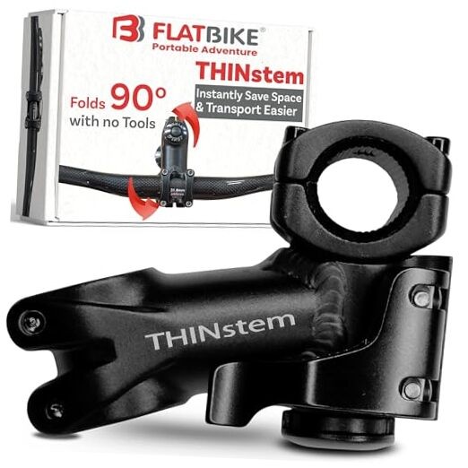 Bicycle Folding Stem - THINstem Folding Handlebar 1" & 1.25" Handlebar Diameter