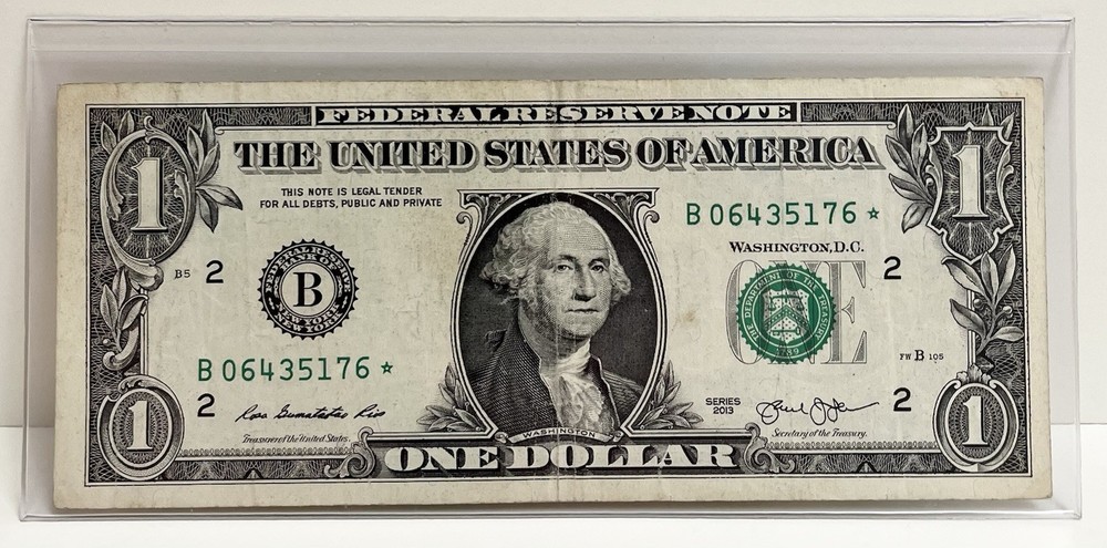$1 2013 B Duplicate FW Star Note B06435176