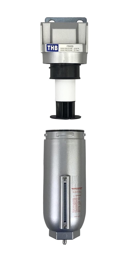 Moisture Removing Particulate Filter for Compressed Air, 11oz Bowl, 1" NPT