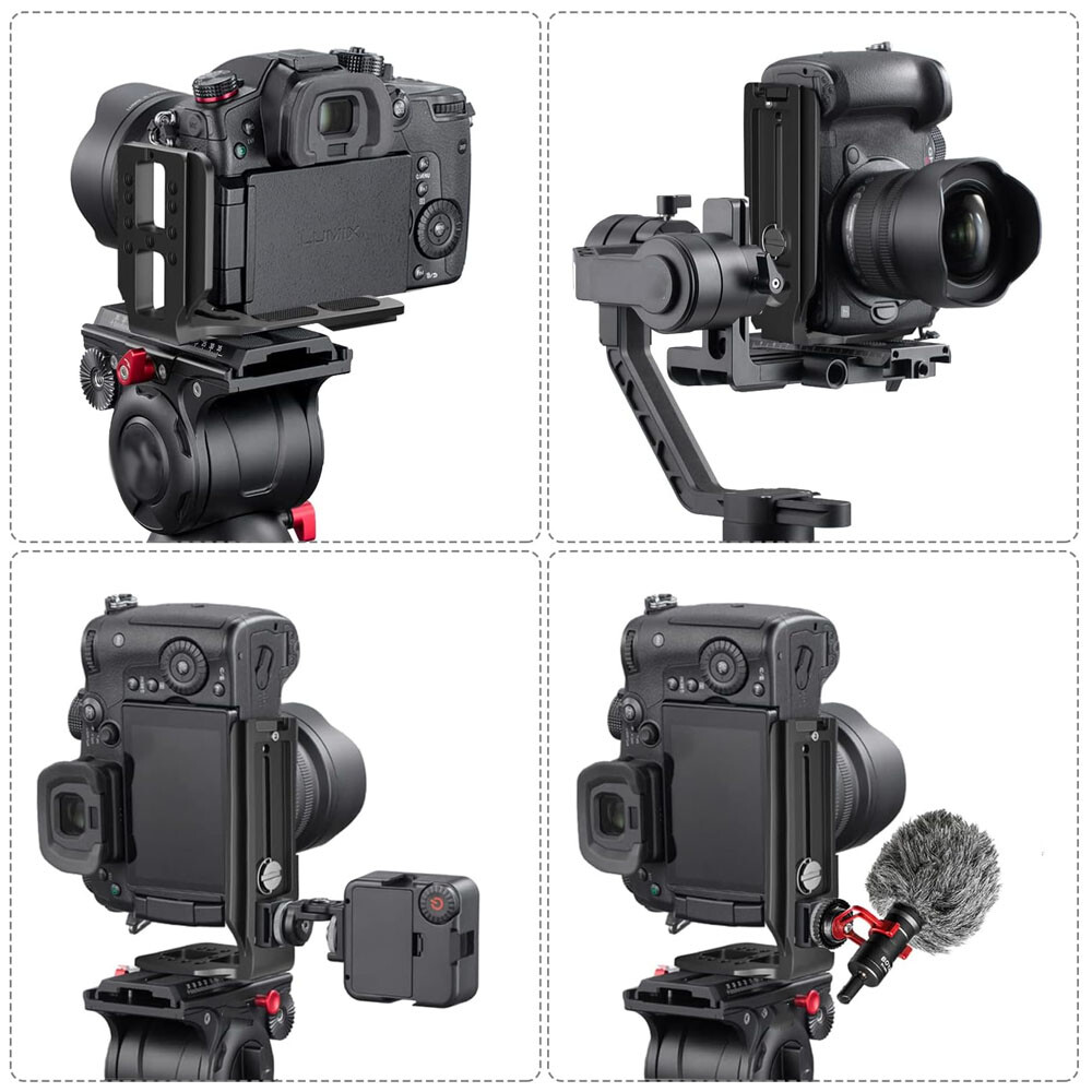 2pcs For DSLR Camera L Bracket Tripod Quick Release Plate Stabilizer Tripod new