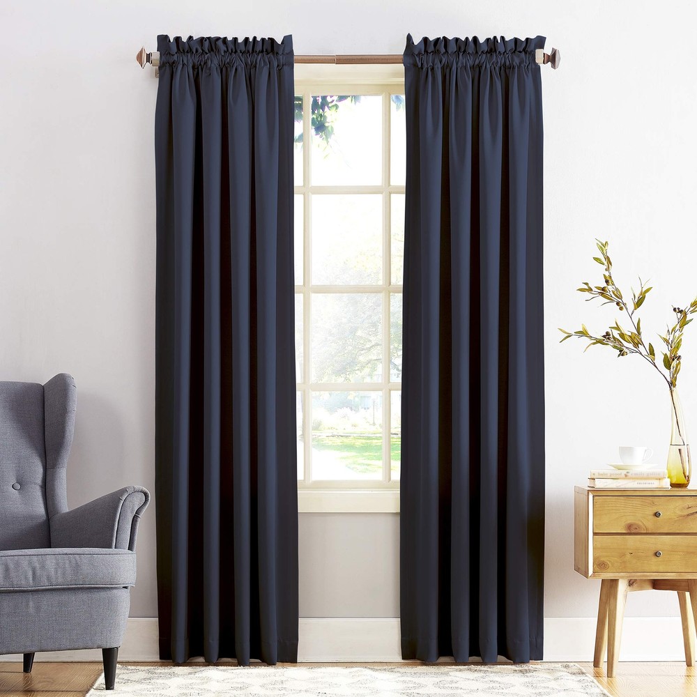 Sun Zero Barrow Energy Efficient Rod Pocket Curtain Single Panel