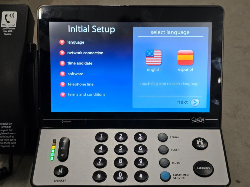 CapTel  2400i Bluetooth/WiFi Touch Screen Caption Telephone
