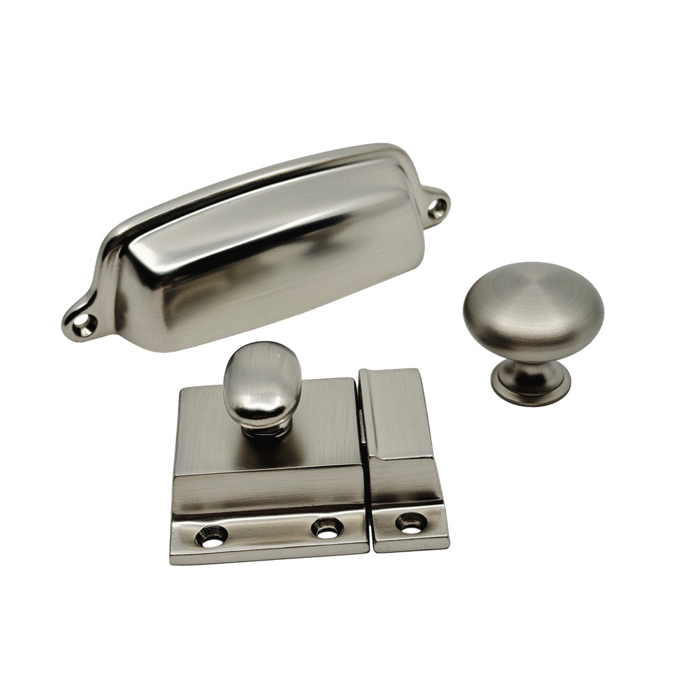 Brushed Nickel "Eloise" Cabinet Hardware