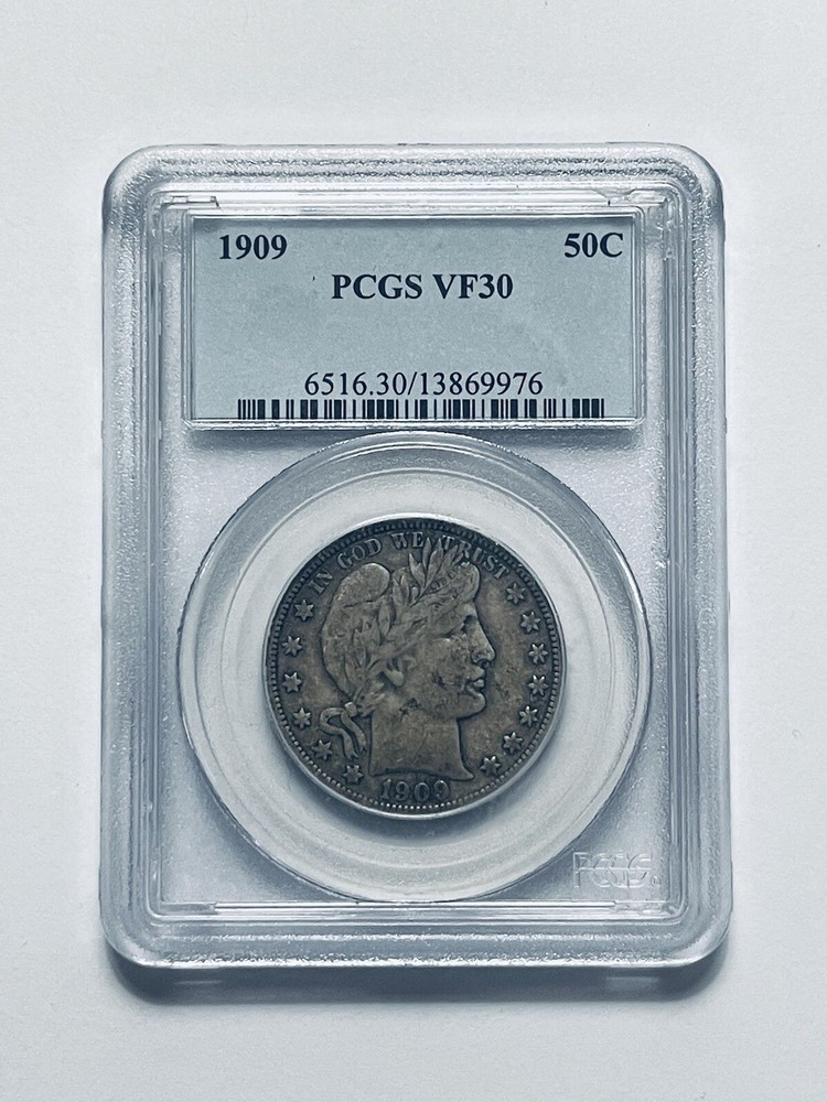 1909 Barber Half Dollar PCGS VF30