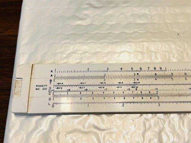 Vintage Pickett #120 Slide Rule