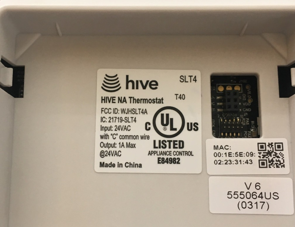 Hive NA Thermostat SLT4 Only