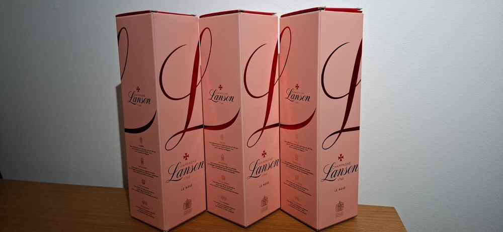 EMPTY LANSON Rosé Boxes x3