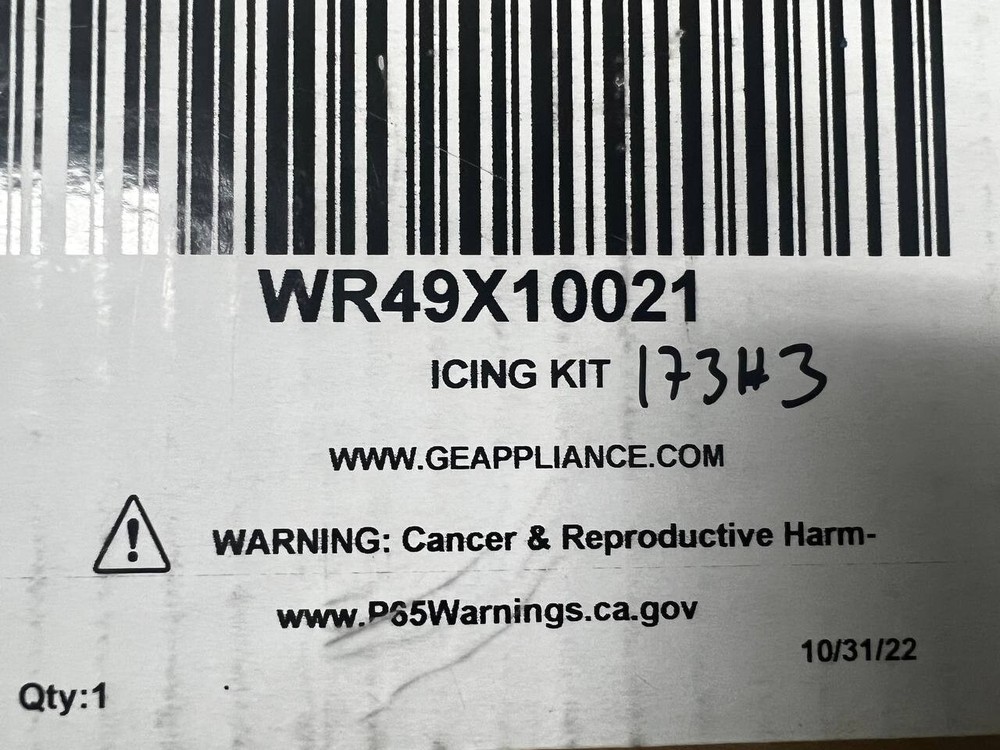 Genuine OEM GE Icing Kit WR49X10021
