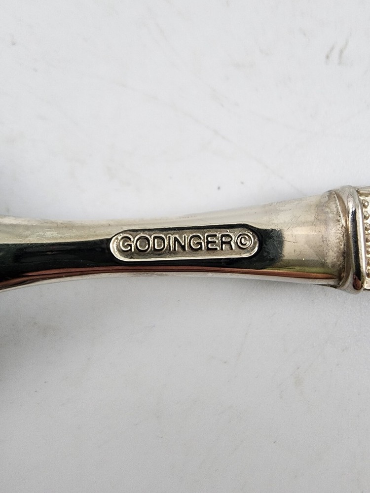 Godinger Serving Spoon 10 1/2 In Beaded