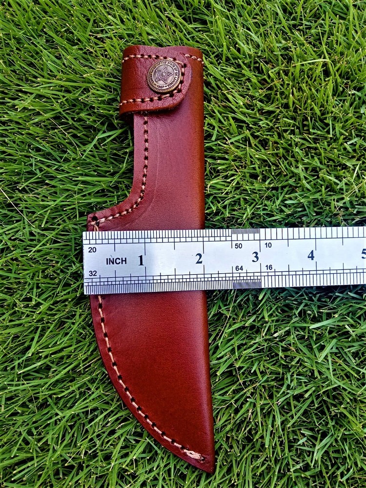 Leather knife sheath 4.5”Fixed Blade Knife Sheath Hand Craft Belt Loop