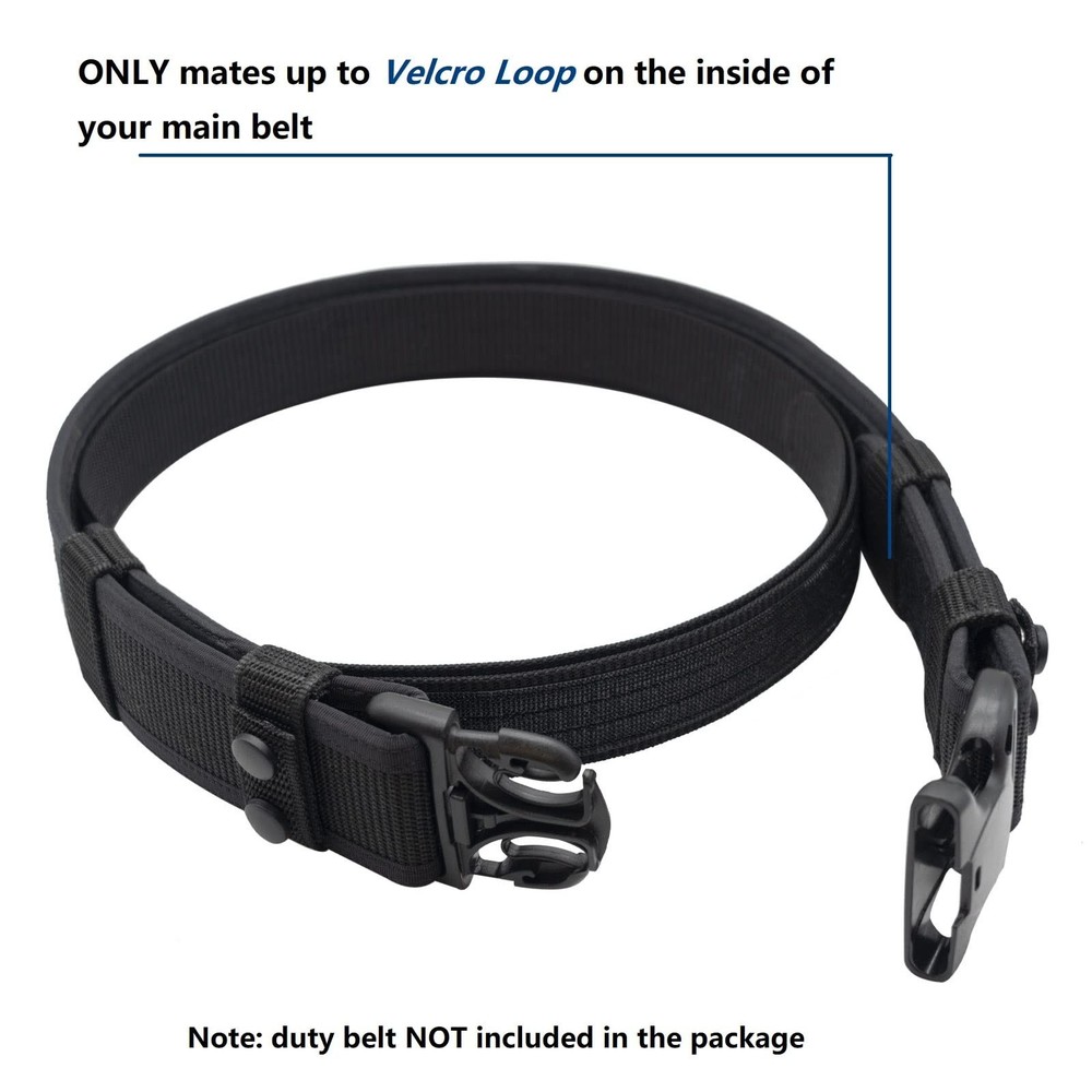 Inner Belt Hook Lined 1.5" Under Inside Belt for use with Duty/Utility/Tactic...