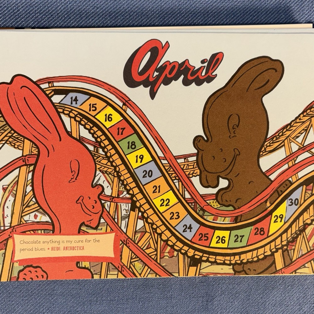 Vinnie's Giant Roller Coaster Period Chart & Journal Sticker Book