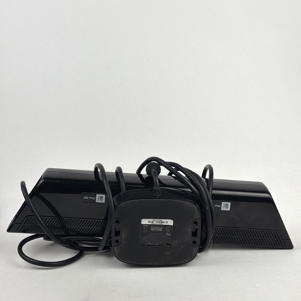 Microsoft Xbox 360 Kinect Motion Sensor Plus 4 Games Bundle Lot [Read desc.]