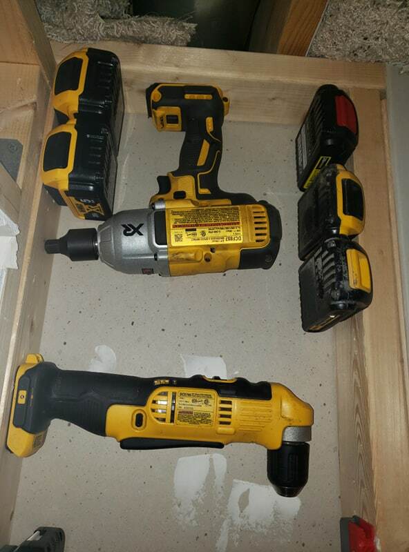 5x5 ComboPack Dewalt 20V 5 Tool Holders and 5 Battery Holders