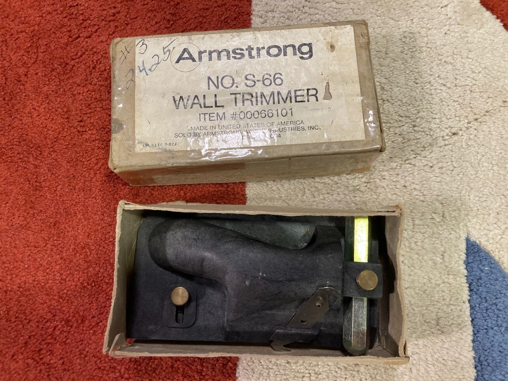 Armstrong S-66 Wall Trimmer with Box with Instructions