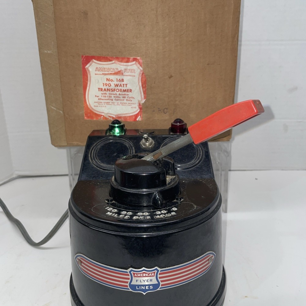 American Flyer Transformer 16 B Tested Clean Original Box