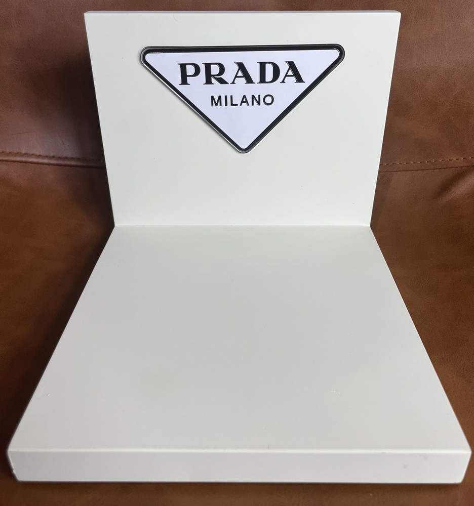 PRADA “L-Shaped” MILANO Counter Retail Branded Display