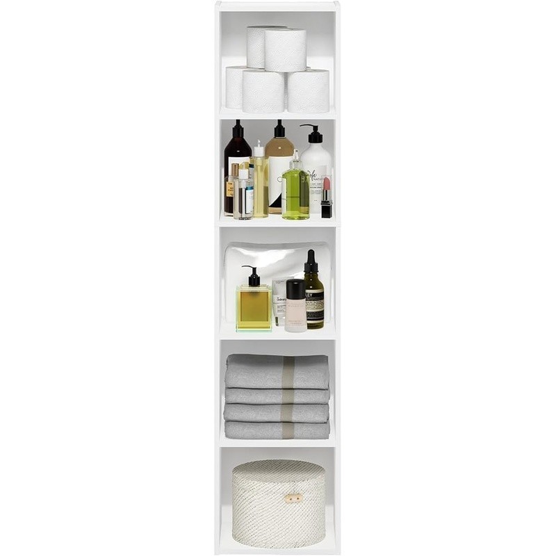 Modern 5-Cube Bookcase Open Storage Ideal Home Office Living Room Study New