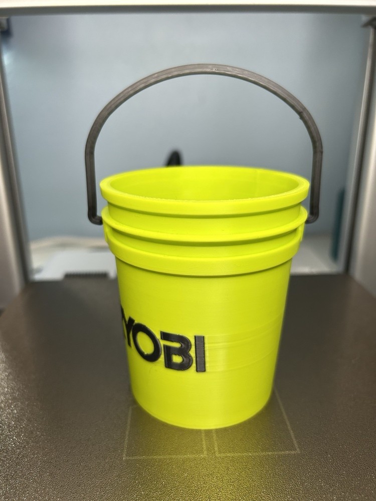 Mini Ryobi Tool Bucket 3D Printed Container Holder for Pencils Tools and Screws