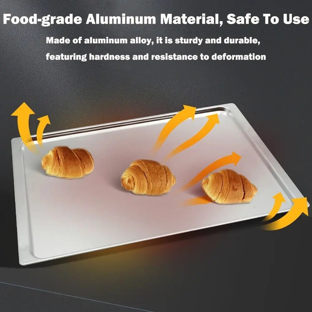 Non-stick Oven Tray Rectangular Baking Aluminium Alloy Pan Baking Sheet Cake