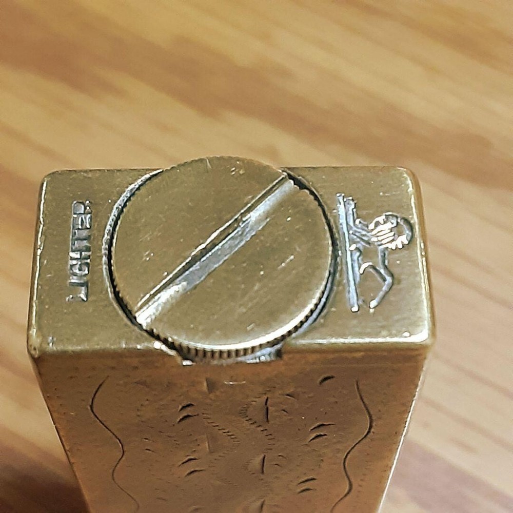 Working Oil Lighter gold Brass without Box