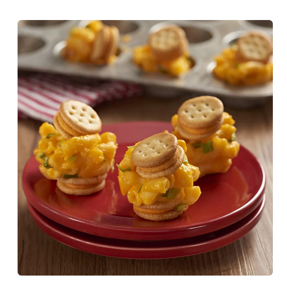 RITZ Bits Cheese Sandwich Crackers, Lunch Snacks, 10 Snack Packs