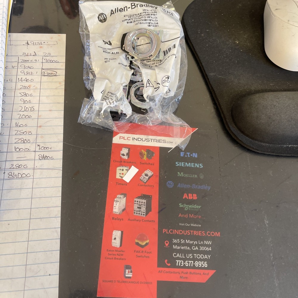 Allen-Bradley 800F-ALM.  LATCH.  1 Pc Each.